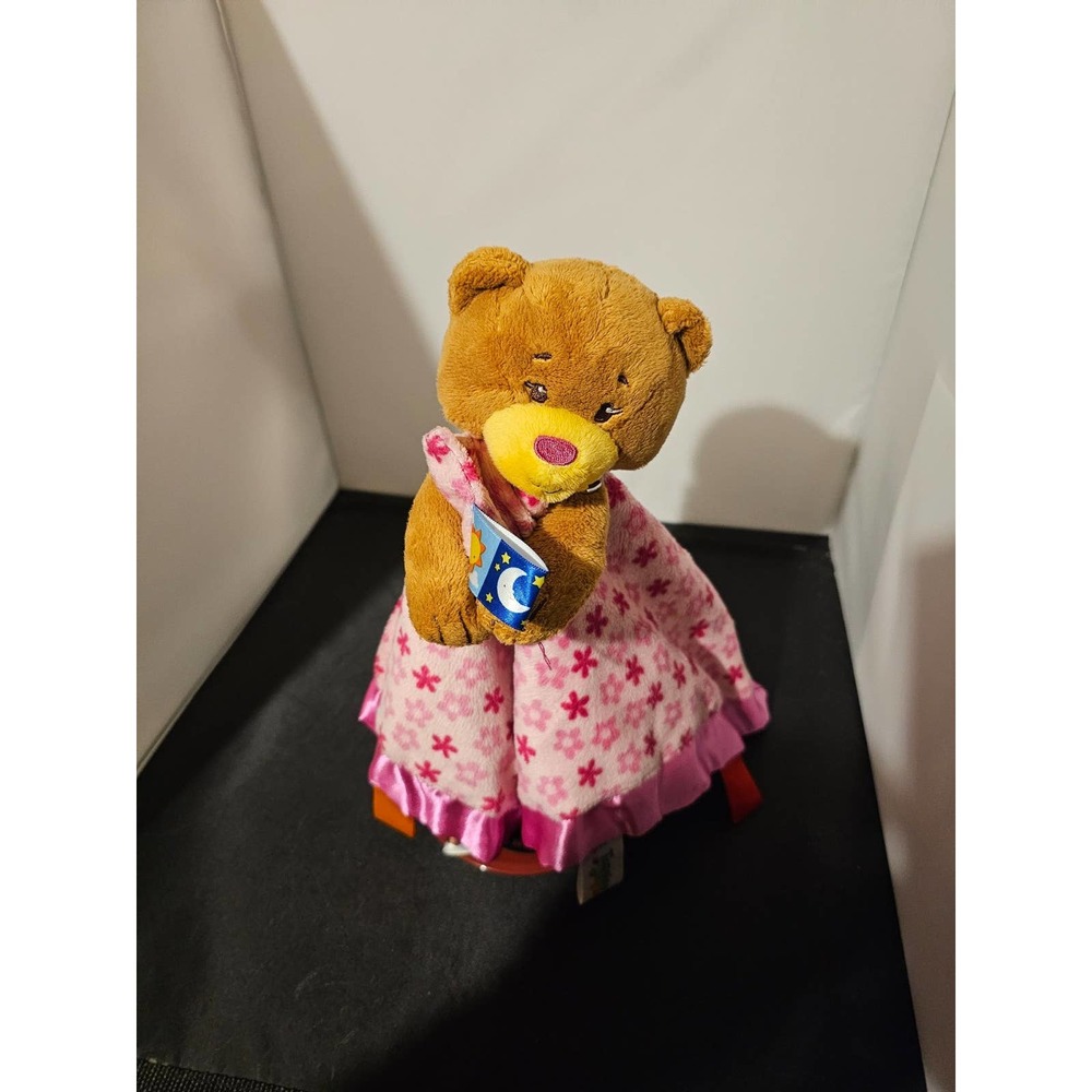 Taggies Baby Security Blanket Lovey Teddy Bear Tags Satin Trim Pink